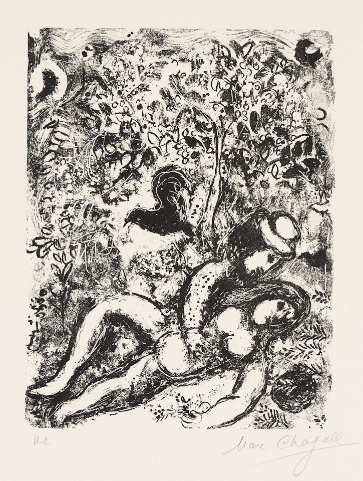 Le Couple à l"Arbre. by Marc Chagall