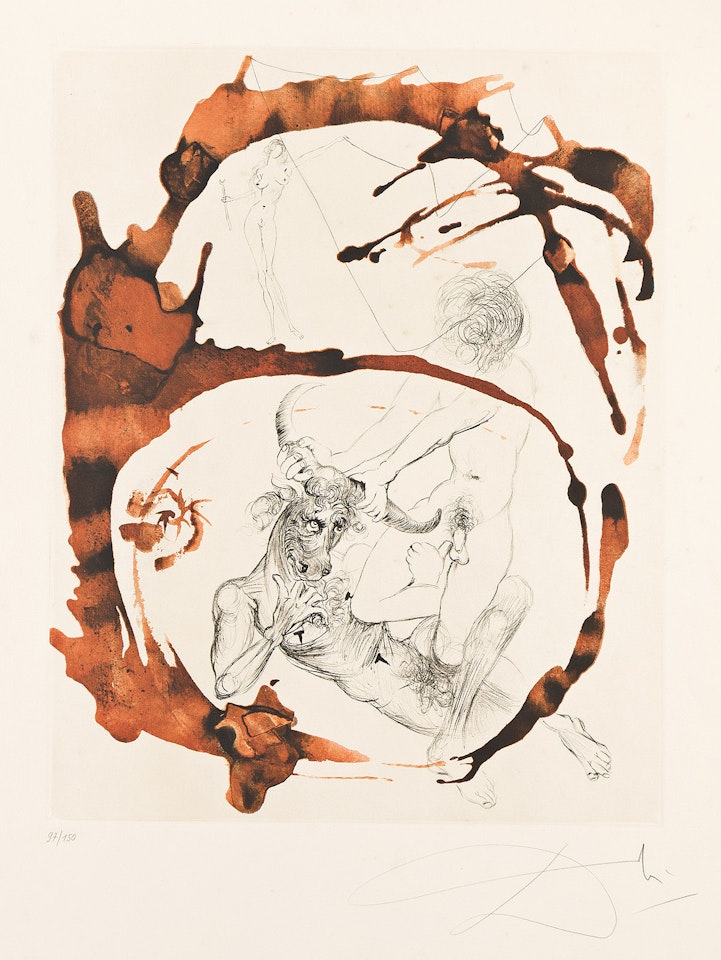 Theseus and the Minotaur. by Salvador Dali