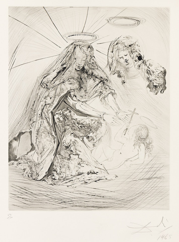 Sainte Anne . by Salvador Dali
