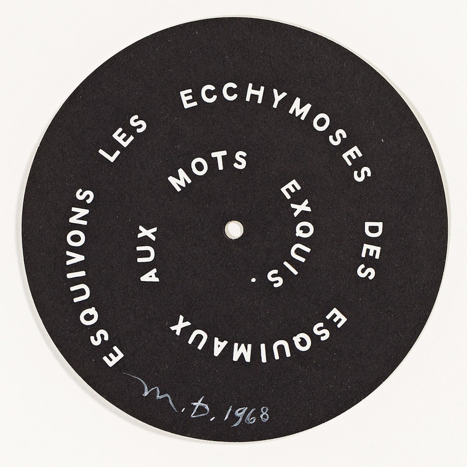 Esquivons les Ecchymoses des Esquimaux aux Mots Exquis by Marcel Duchamp