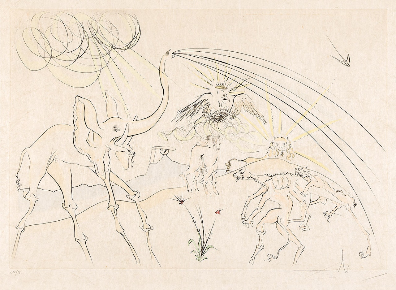 Les Animaux Malades de la Peste. by Salvador Dali