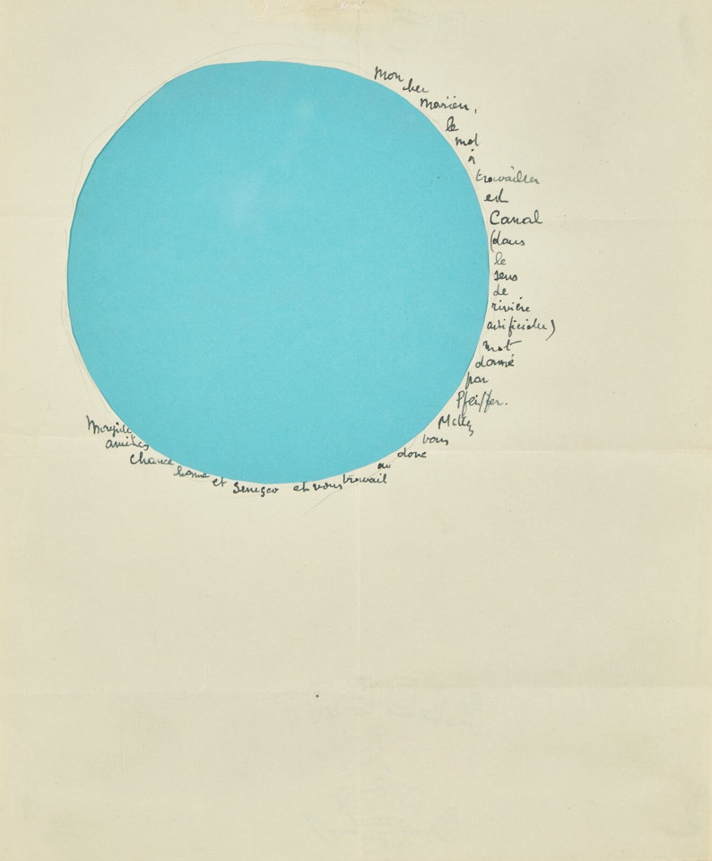 Lettre-Objet “Le Canal” (Likely to Léo Dohmen) by René Magritte