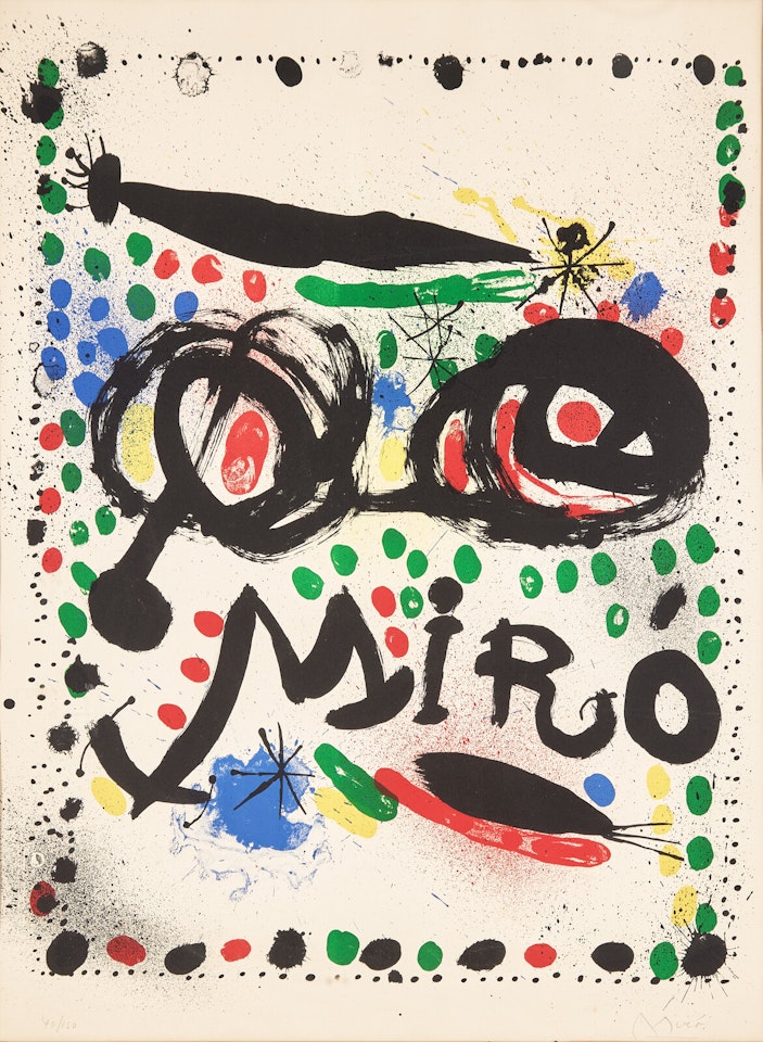 Poster for the Exhibition "Joan Miró Graphics," Philadelphia Museum of Art by Joan Miró