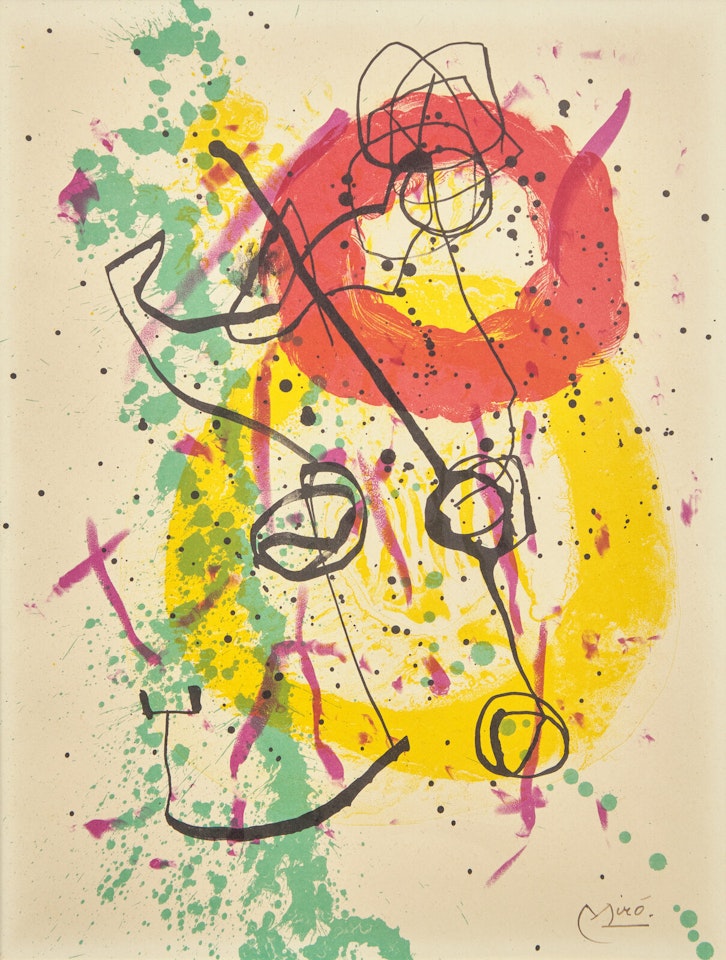 Composition for "XXe Siècle", No. 16," by Joan Miró