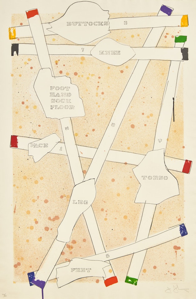 Sketch from Untitled I, from Casts from Untitled by Jasper Johns