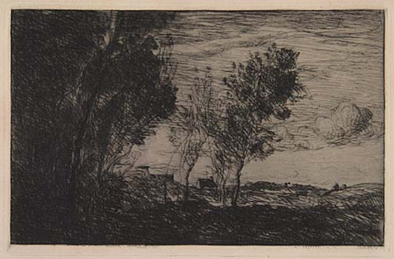 Dans les Dunes, Souvenir du Bois de la Haye by Jean Baptiste Camille Corot