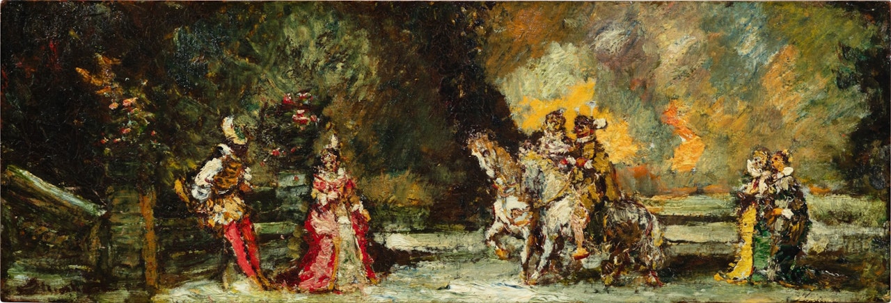The Horsemen by Adolphe Monticelli