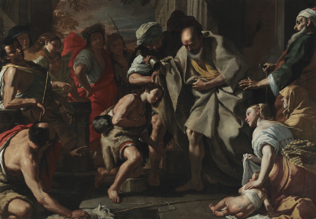 Samuel anointing David by Mattia Preti