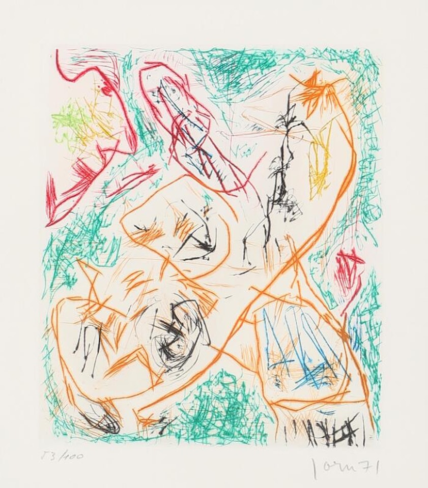 “Tarotaumagie offusquée” from the serie “Entrée de Secours” by Asger Jorn