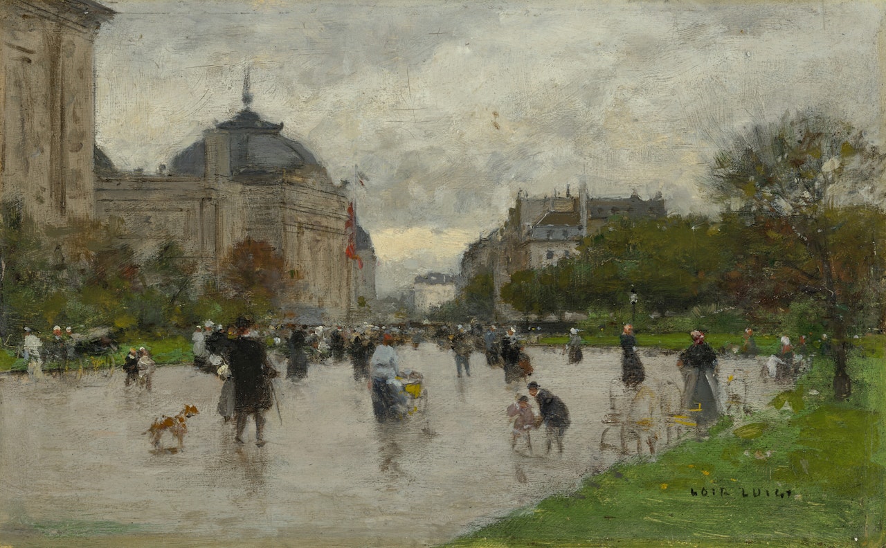 The Champs Élysées, Paris by Luigi Loir