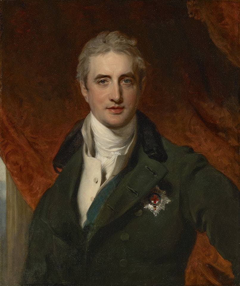 Portrait of Robert Stewart, 2nd Marquess of Londonderry, called Lord Castlereagh (1769-1822), bust-length, wearing the star of the Order of the Garter by Sir Thomas Lawrence