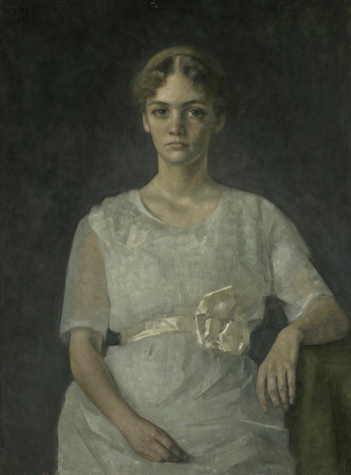 Portrait of Miss Else Aagesen by Vilhelm Hammershoi
