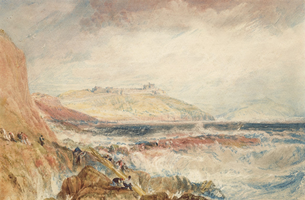 Pendennis Castle and the entrance to Falmouth Harbour, Cornwall: Scene after a Wreck by Joseph Mallord William Turner