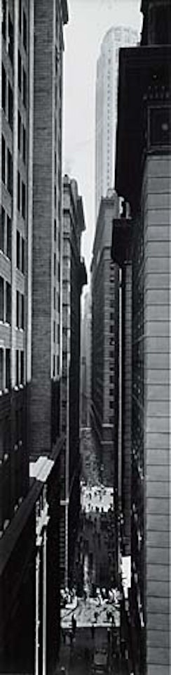Exchange Place (Wall Street), New York  by Berenice Abbott