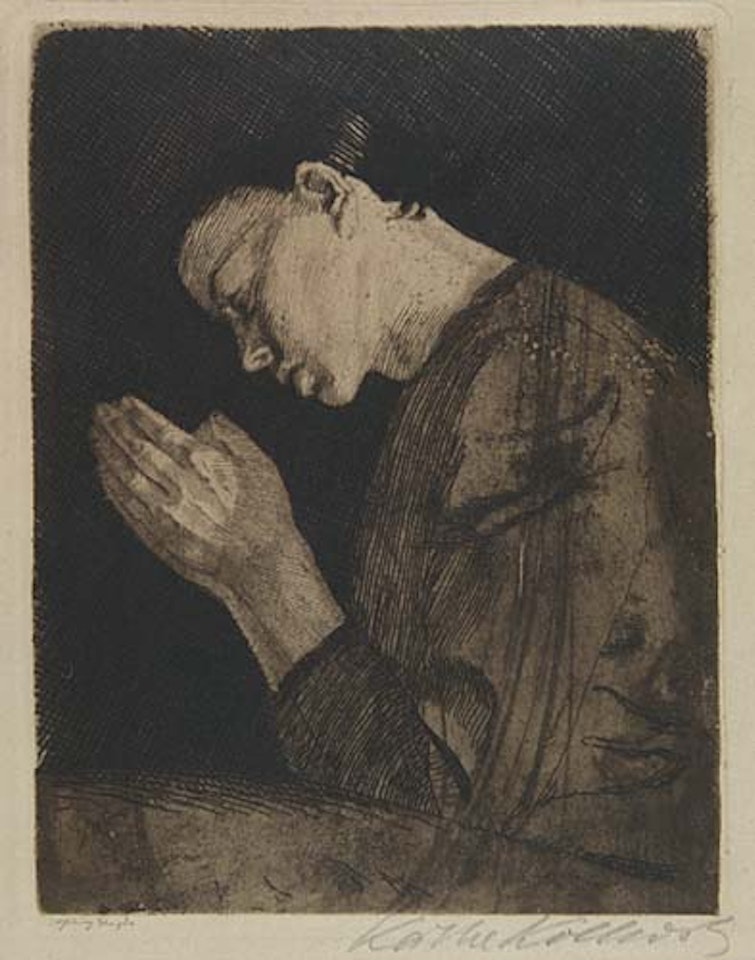 Betendes Mädchen by Kathe Kollwitz