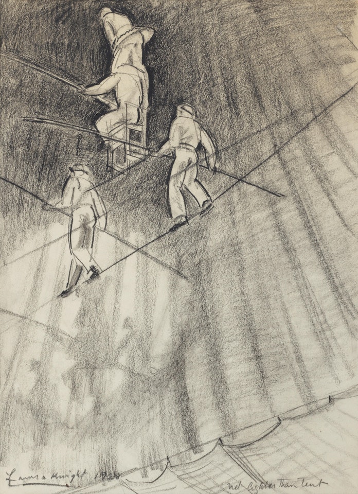 Tight rope walkers by Laura Knight