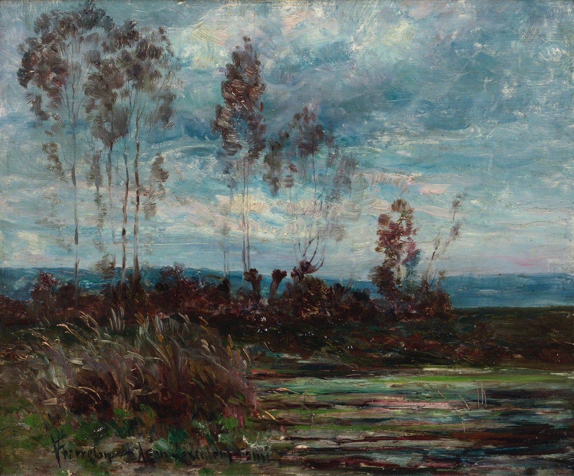 L"étang en automne by Victor Charreton
