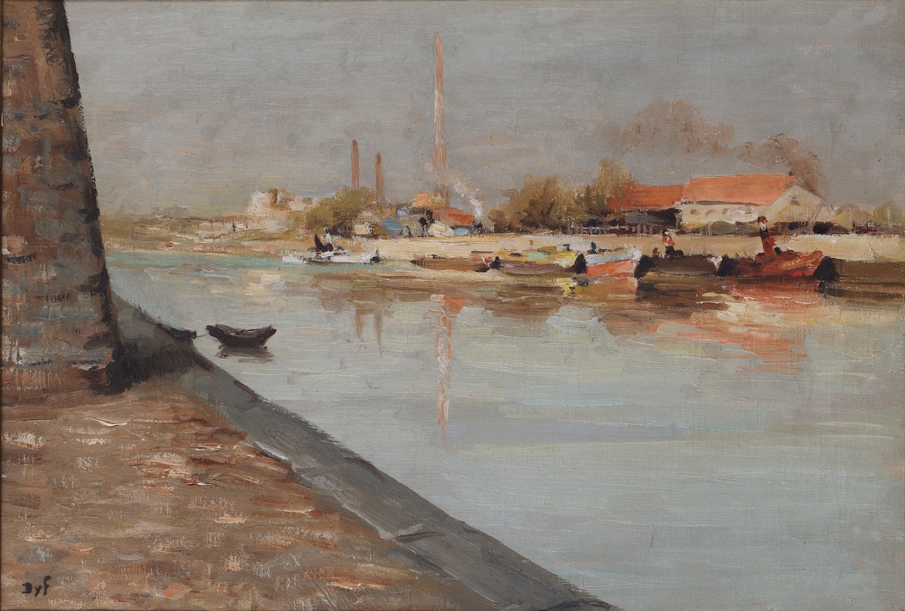 Canal à Arles by Marcel Dyf