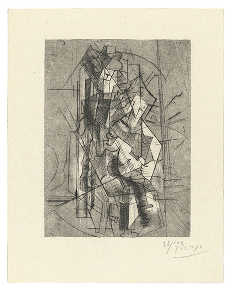 L'homme a la guitare (Bloch 30; Geiser 51) by Pablo Picasso