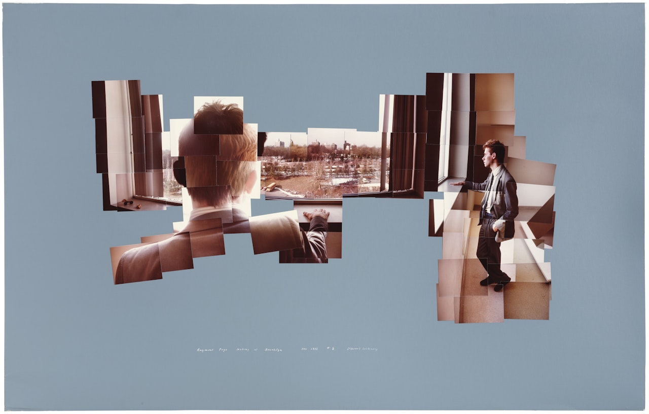 Raymond Foye Looking at Brooklyn, Dec. 1982 by David Hockney
