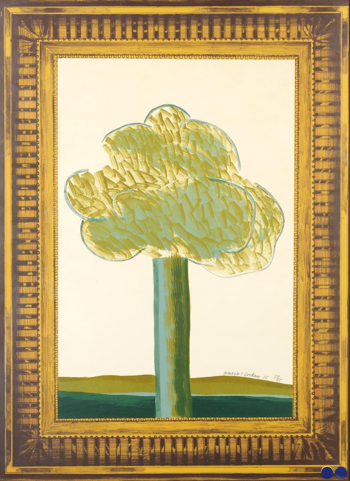 Picture of a Landscape in an Elaborate Gold Frame, from A Hollywood Collection (Scottish Arts Council 42; M.C.A. Tokyo 42) by David Hockney