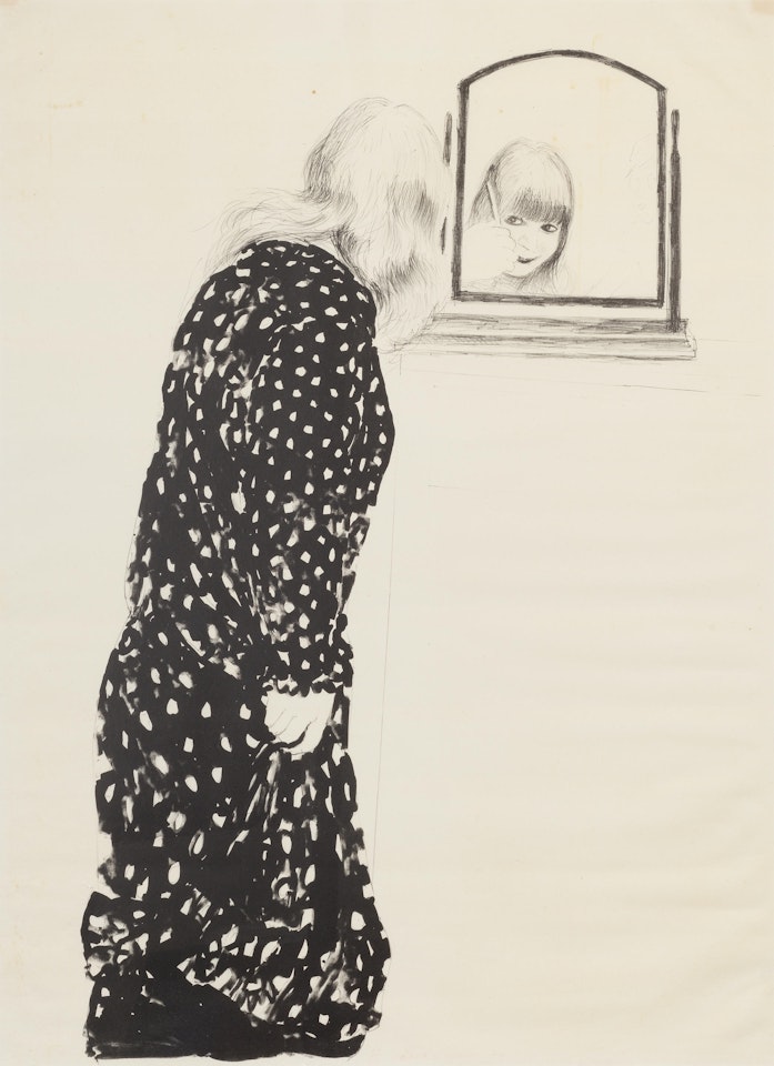 A Lot More of Ann Combing Her Hair (M.C.A. Tokyo 216) by David Hockney