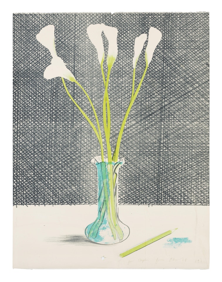 Lillies, from Europäische Graphik No 7 (Scottish Arts Council 118) by David Hockney