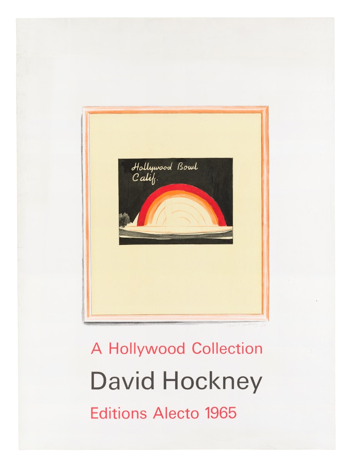 Hollywood Bowl (Title Page), from A Hollywood Collection (M.C.A. Tokyo p. 59) by David Hockney