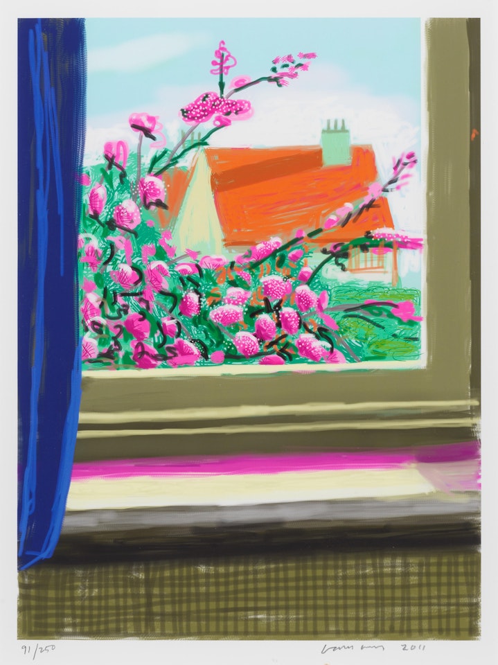 My Window, Art Edition No. 778, 17th April 2011 by David Hockney