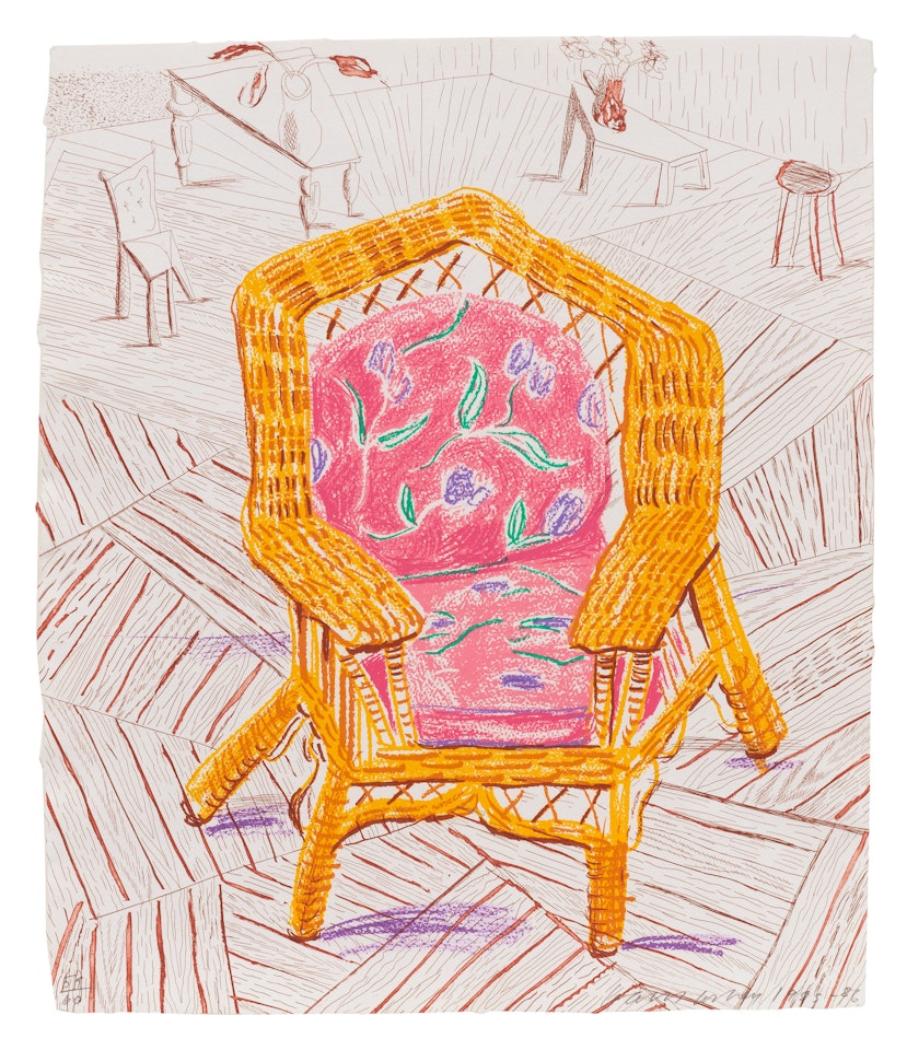Number one Chair, from the Moving Focus Series (M.C.A. Tokyo 287) by David Hockney