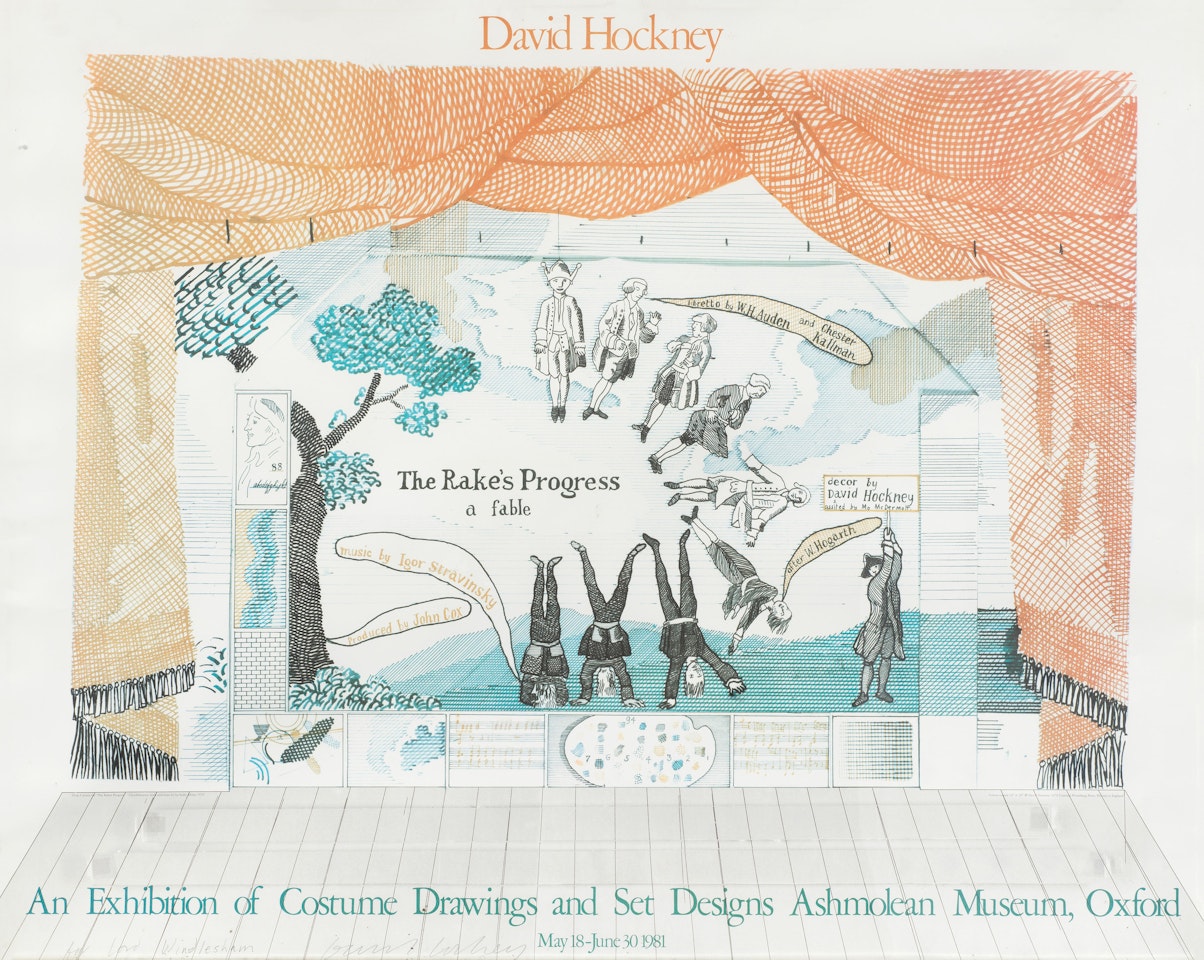 David Hockney: An Exhibition of Costume Drawings and Set Designs (Baggott 52) by David Hockney