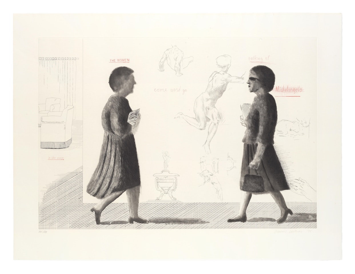 Homage to Michelangelo, from "Omaggio a Michelangelo" (M.C.A. Tokyo 162) by David Hockney