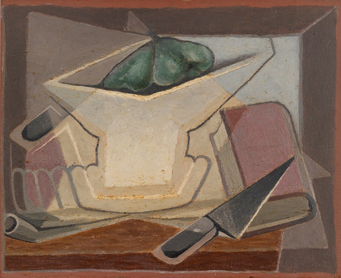 Compotier et livre by Juan Gris