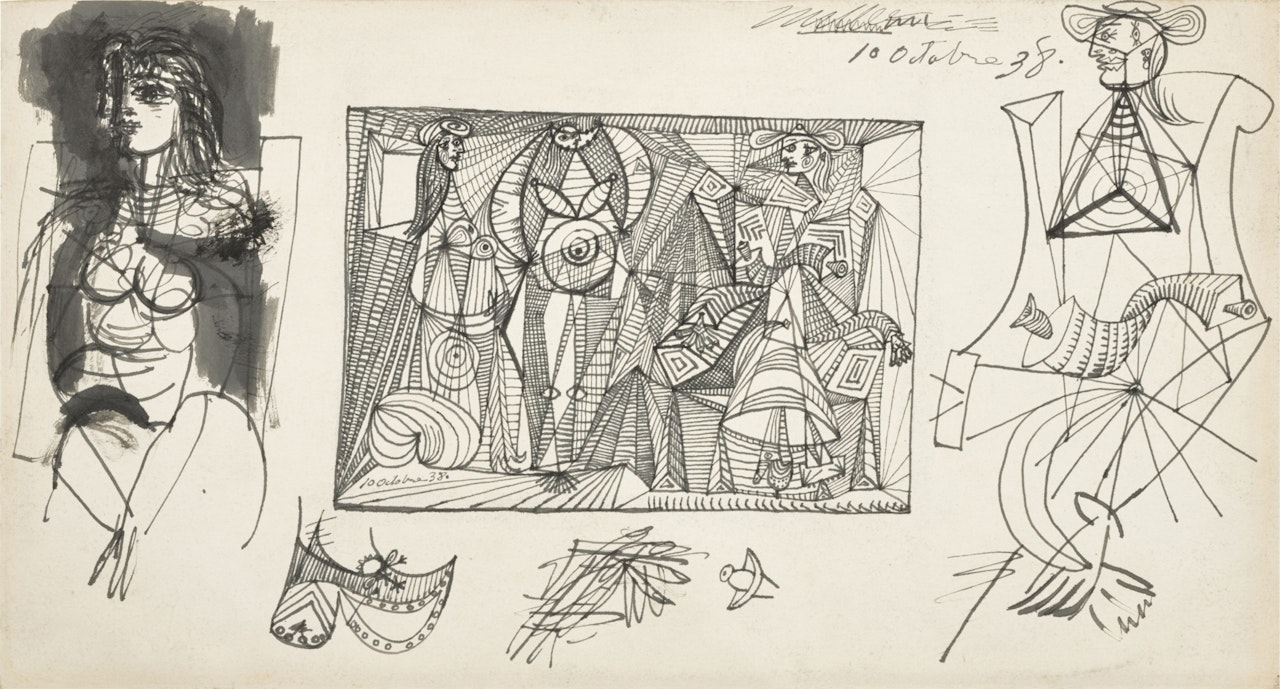 Trois femmes (étude) by Pablo Picasso