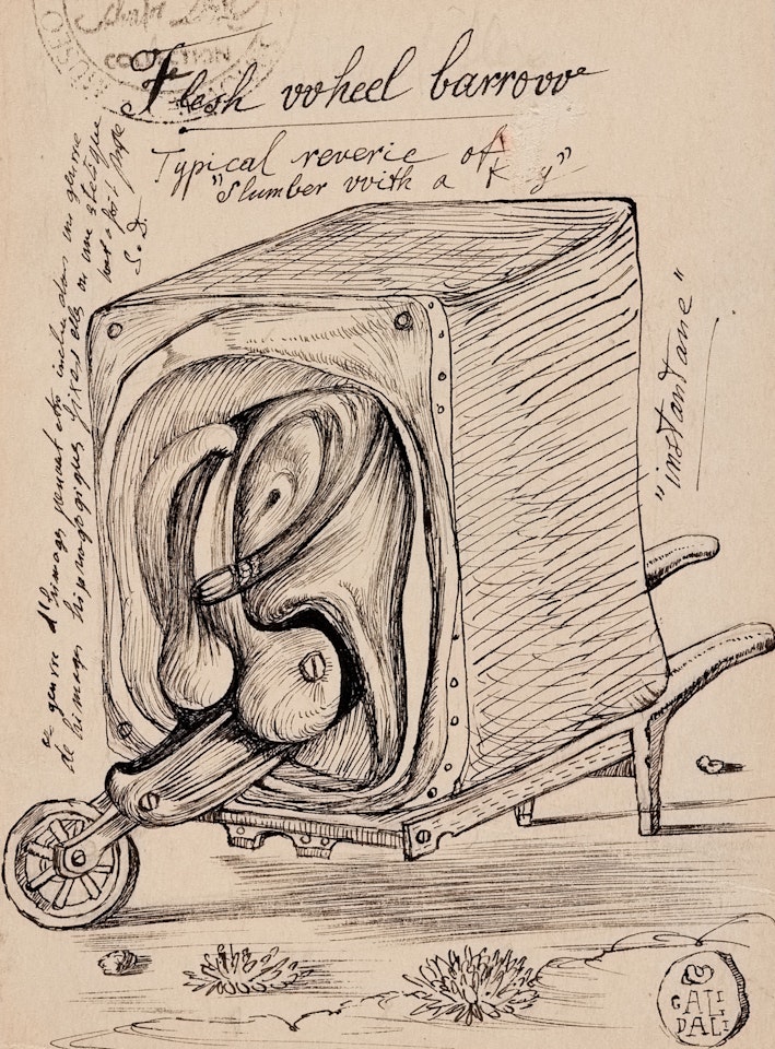 Flesh Wheel Barrow by Salvador Dali