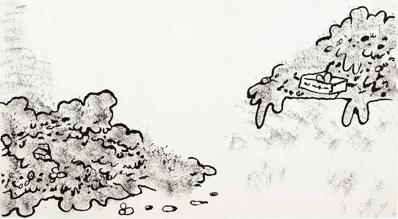Garbage Drawing #59 (from "Seventy-Four Garbage Drawings and One Bush") by Mike Kelley