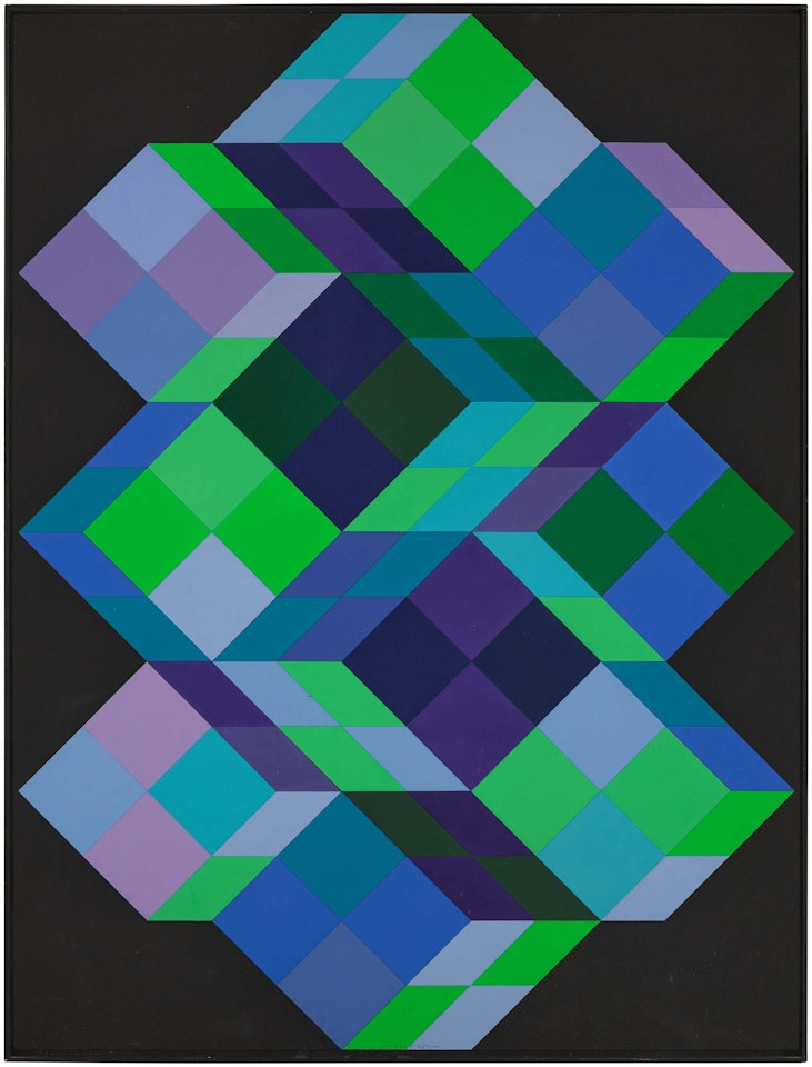 TRIDM KKK by Victor Vasarely