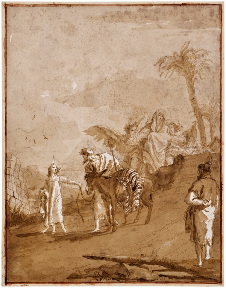 The Holy Family Returns to Nazareth by Giovanni Domenico Tiepolo