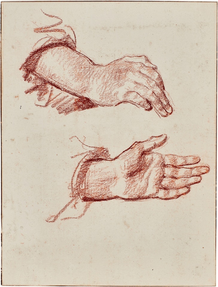 Study of hands by Jean-Baptiste Greuze