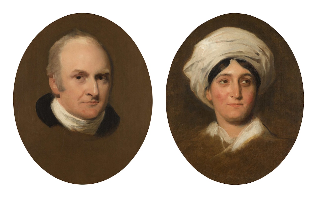 Portraits of Philip Wynell-Mayow (1771-1844) and his wife, Elizabeth Wynell-Mayow (1779-1844); a pair by Sir Thomas Lawrence