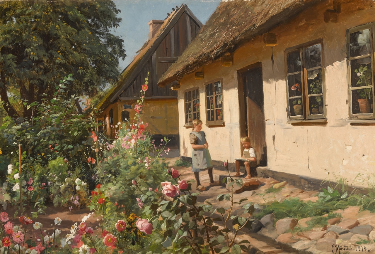 A farmhouse in Hillerød by Peder Mork Monsted