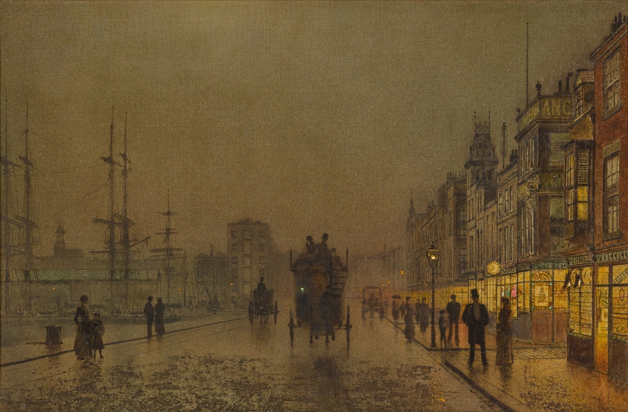 Clydeside, Glasgow by John Atkinson Grimshaw