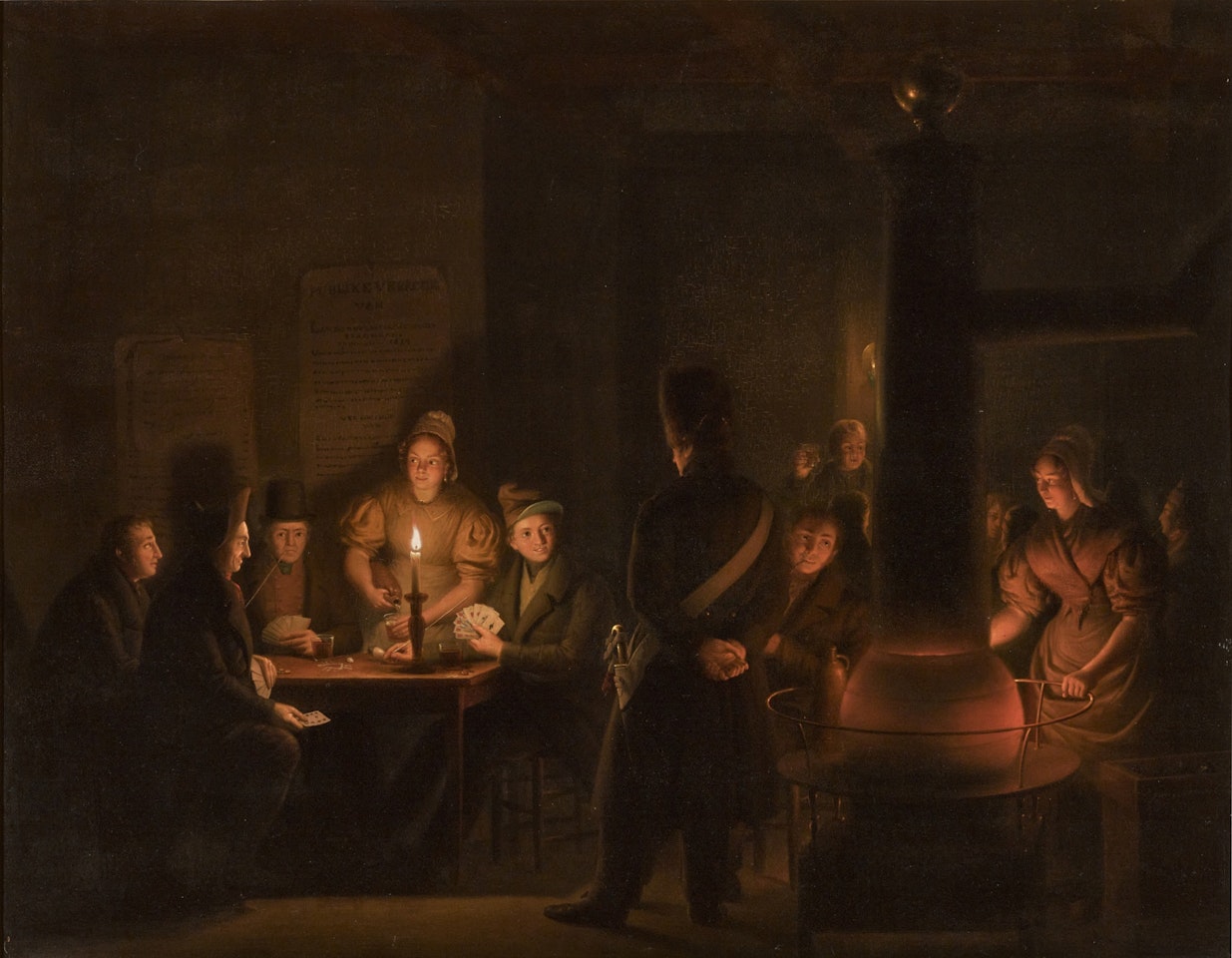 The card game interrupted by Petrus van Schendel