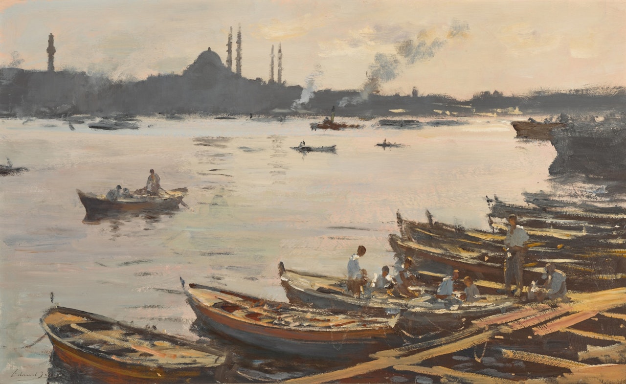 The Fish Quay, Istanbul by Edward Seago
