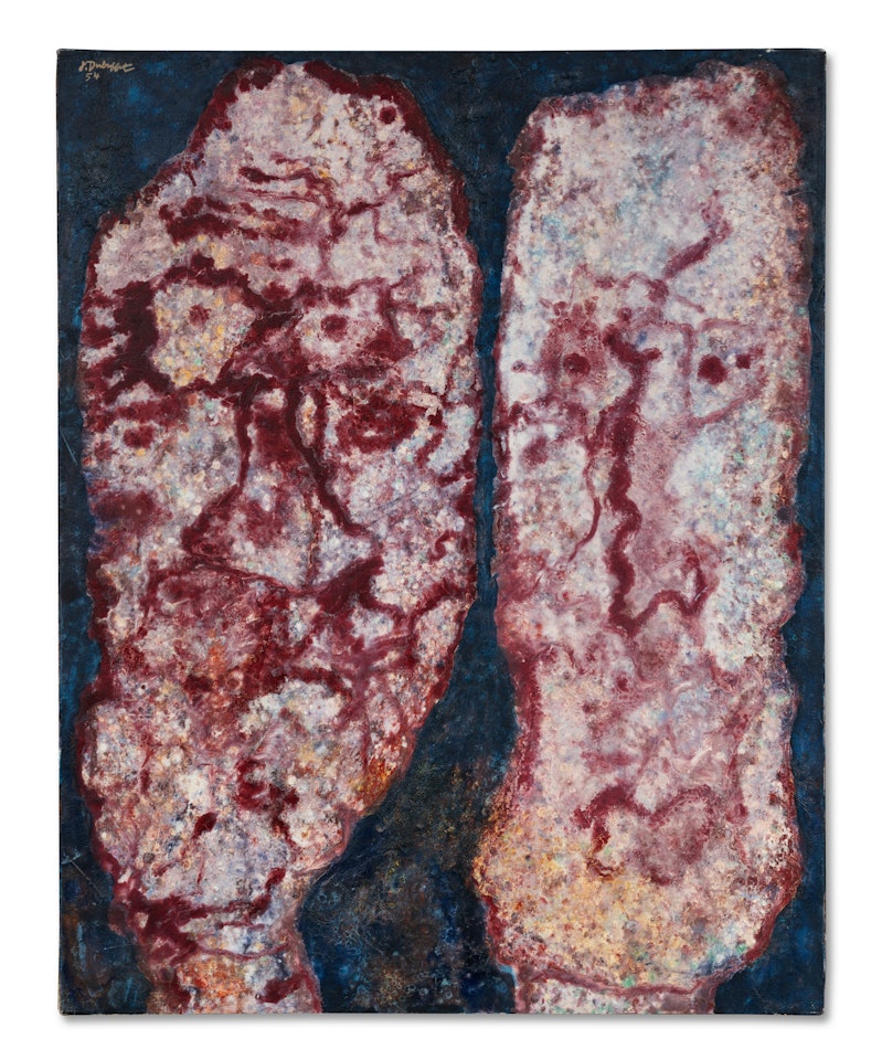 L"Âge a écrit sur leurs visages by Jean Dubuffet