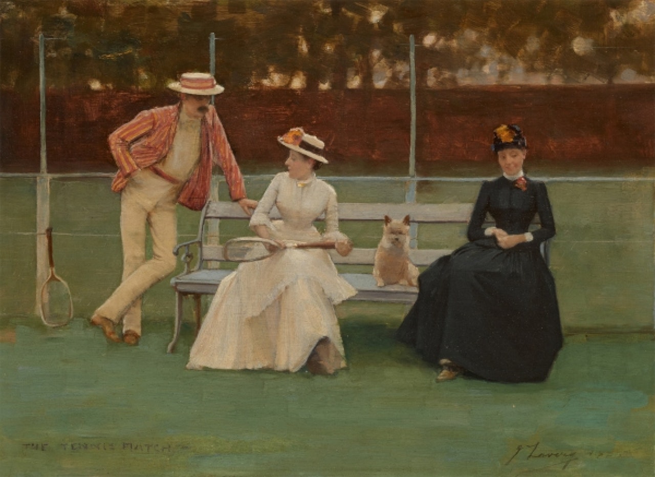 The Tennis Match by John Lavery