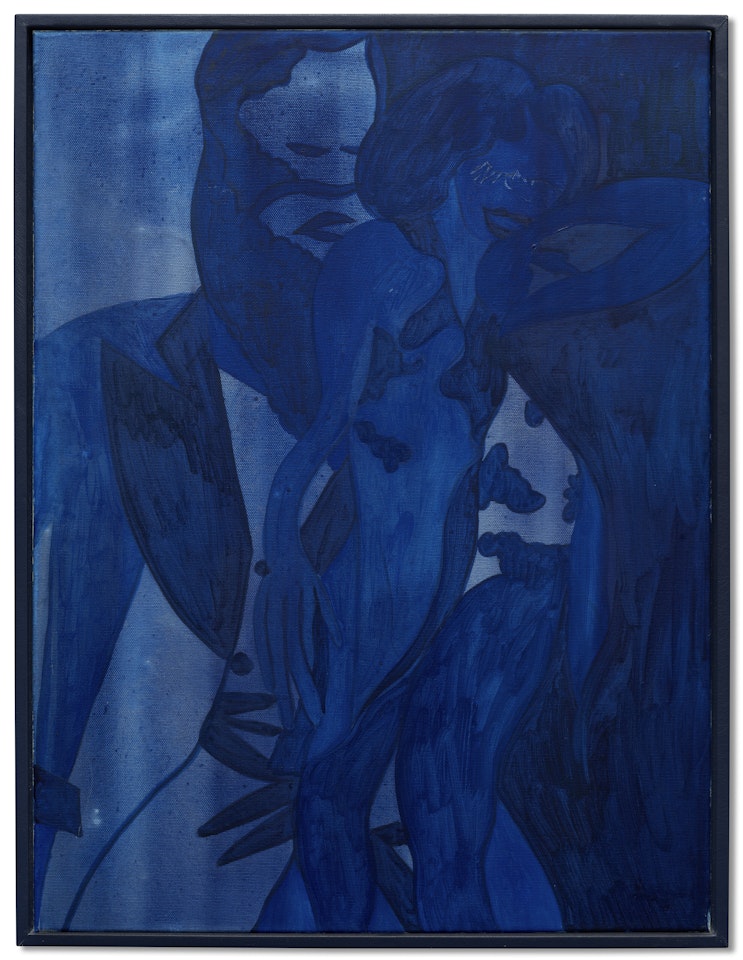 Dancers in Blue Two by Chris Ofili