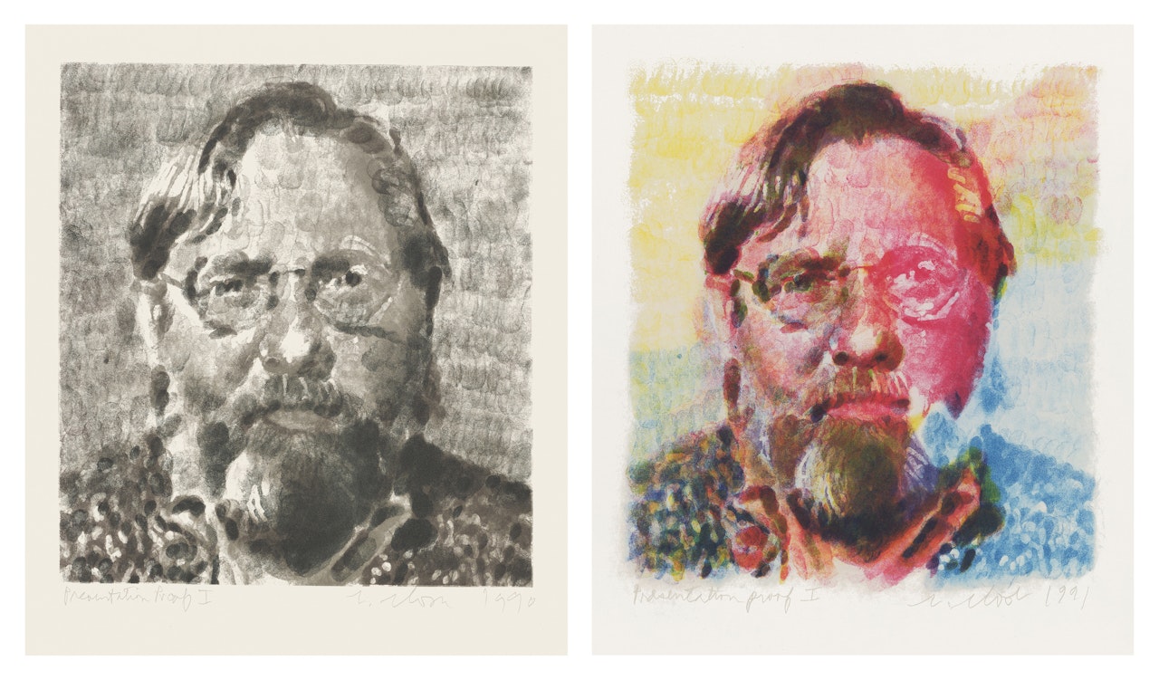 John I; and John II by Chuck Close