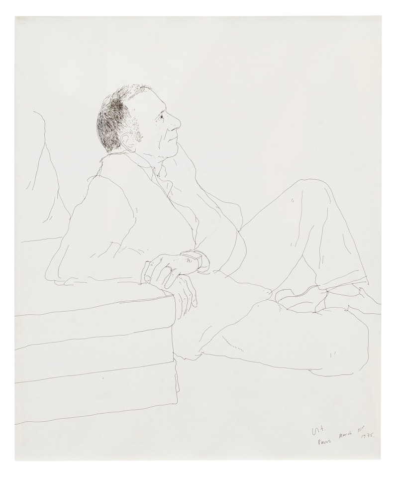 Untitled (Roland Petit) by David Hockney