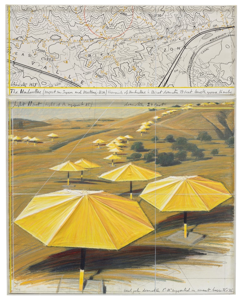 The Umbrellas (Project for Japan and Western USA) by Christo